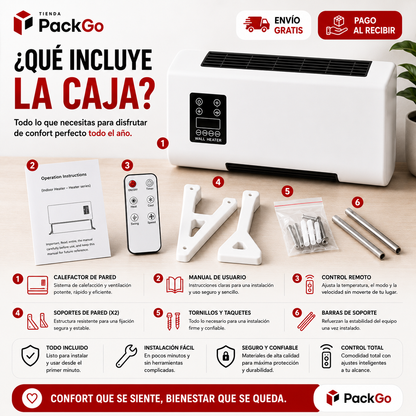 La temperatura perfecta durante todo el año ❄️🔥 Climatizador Compacto Inteligente 2 en 1