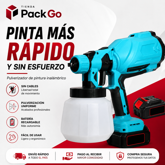 PaintJet - Pulverizador de pintura inalámbrico, bateria recargable